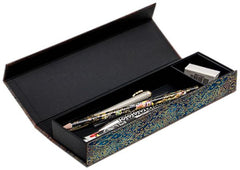 Pen & Pencil Case with Folding Magnetic Lid