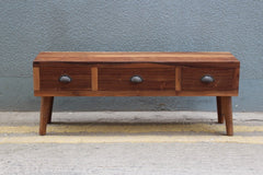 Berber Console Media Unit Handmade From reclaimed Wood Straight view