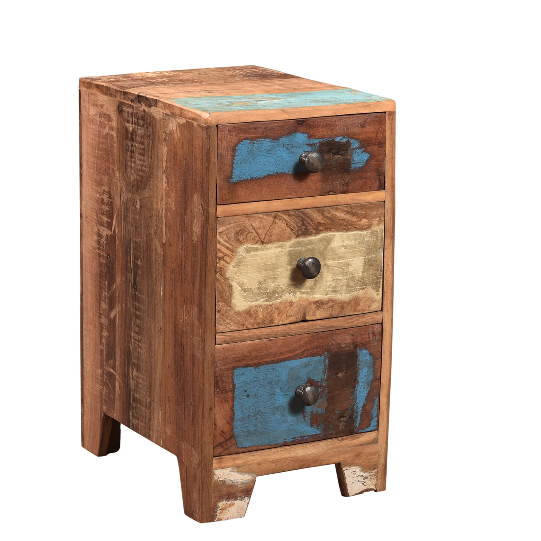 Bijou Locker Colour With Blue and Cream Patina Side View 