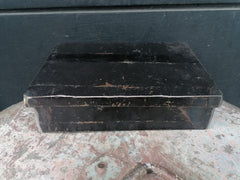 Black Recycled Metal Rectangular Box