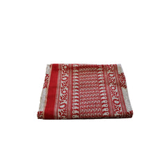 Block Print Table Cloth red and white