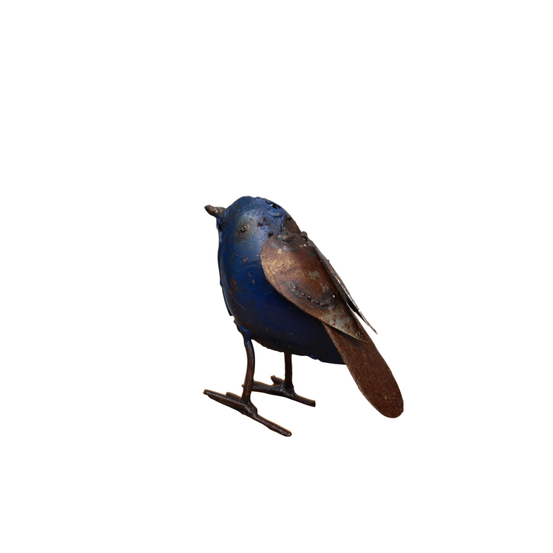 Blue Tit Metal Bird