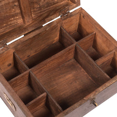 Original Small Vintage Treasure Box view of 8 compartments 