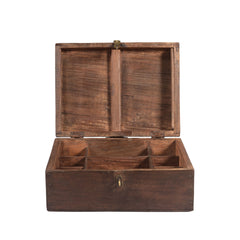 Original Small Vintage Treasure Box view lid 