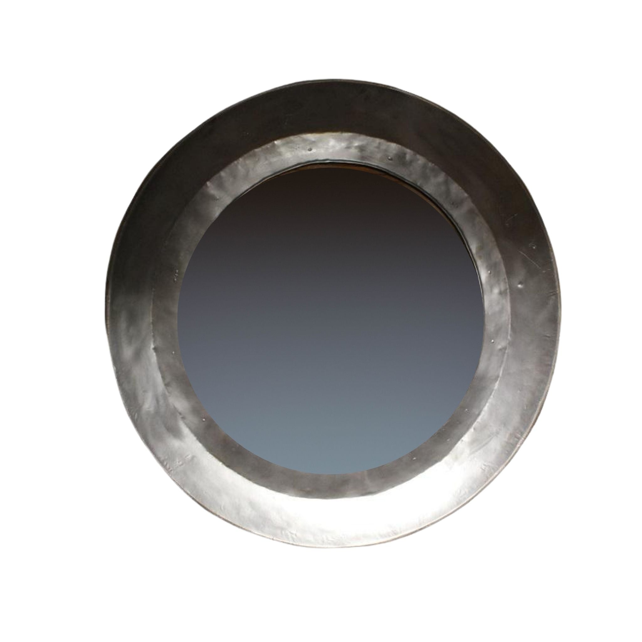 Chapatti mirror made from reclaimed chapatti bowl