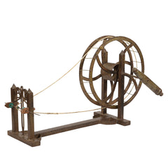 Charkha Spinning Wheel Side View
