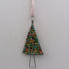 Christmas Hanging Decorations Tree With Mixed Beads 