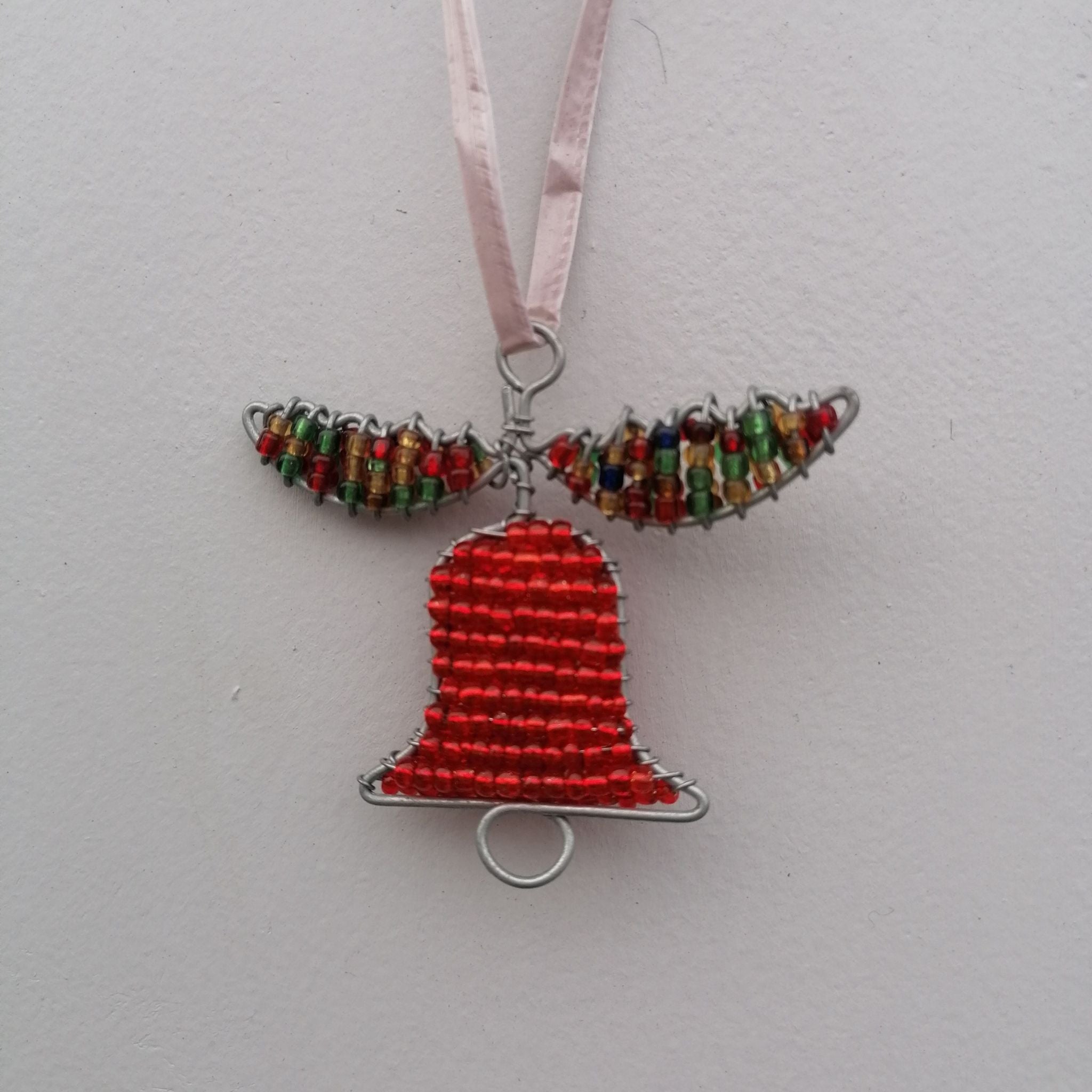 Christmas Hanging Decorations Bell Red Breads 
