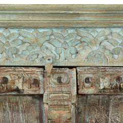 Frill Shekhawati Cabinet close up of carved detail