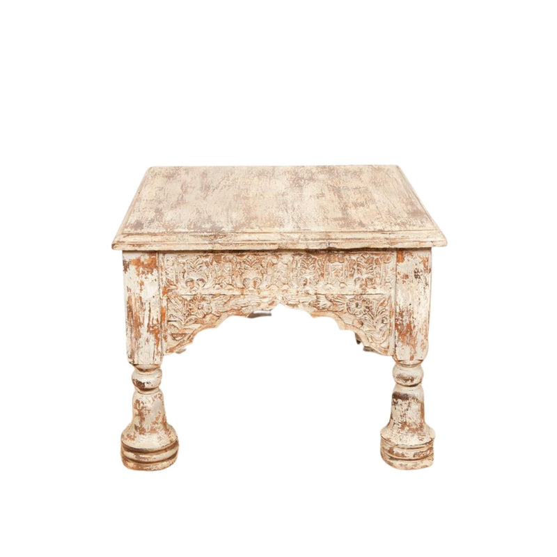 Hand Carved Traditional Indian Coffee Table - Side Table - HomeStreetHome.ie