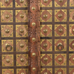 Handcrafted Home Bar Close up Detail of Brass details 