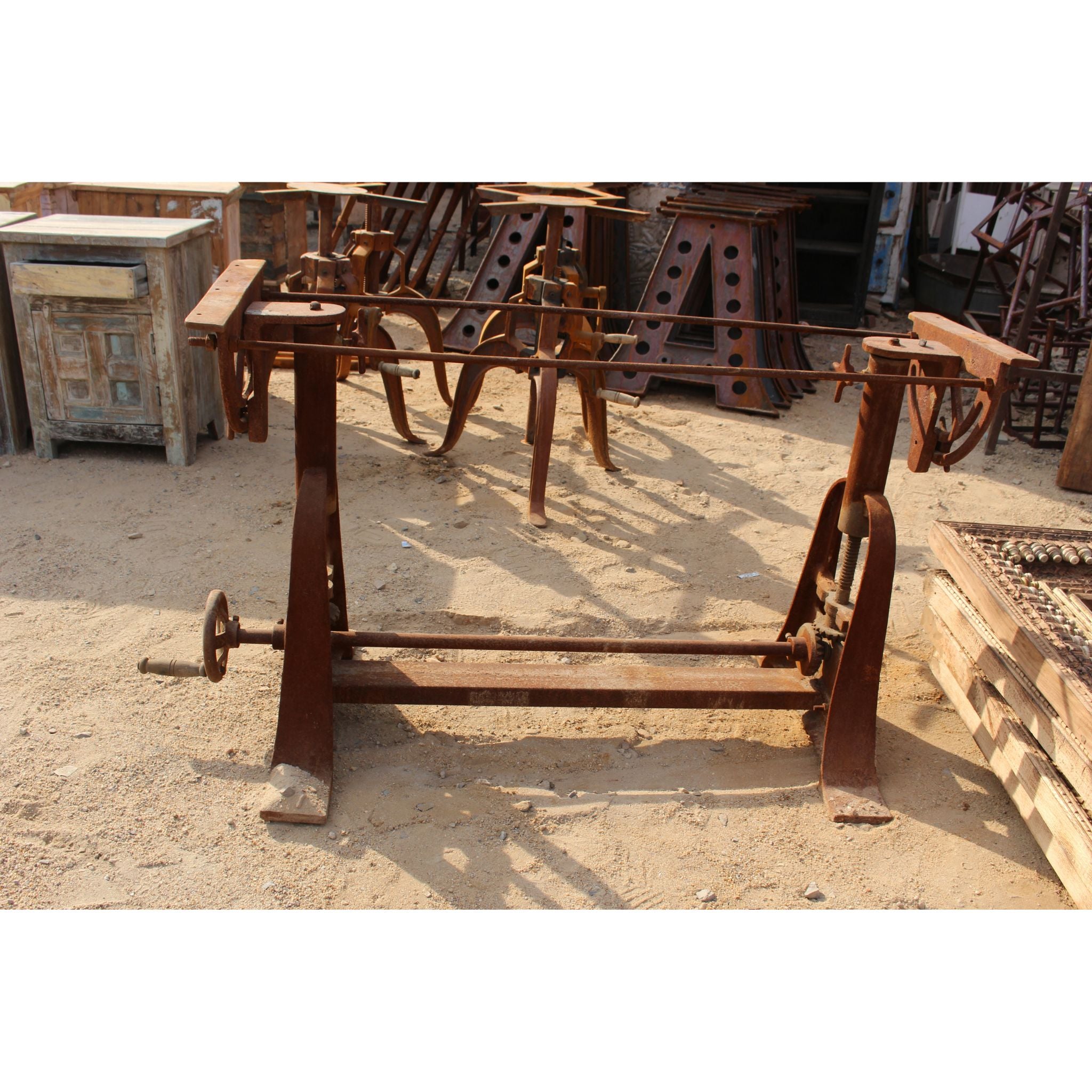Industrial Architects Table iron cast base 