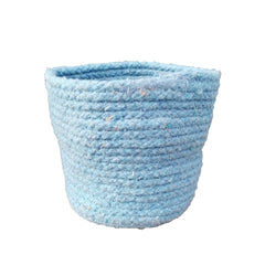 Jute Blue Cotton Basket Product Image 