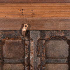 Kanpur 2 Doors Shek Cabinet close up view of carved details 