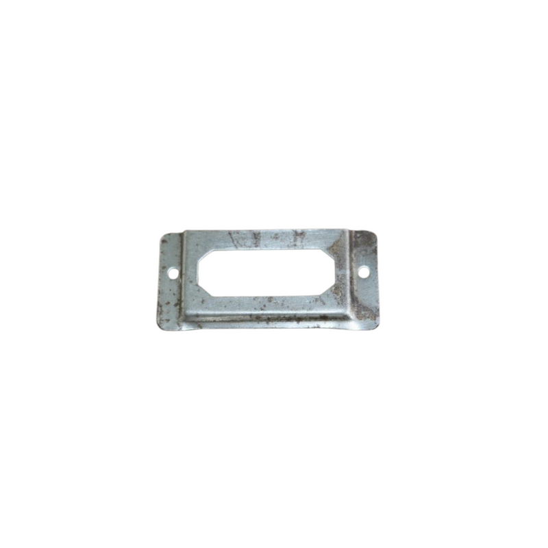 Metal label holder