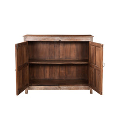 Library Wood Cabinet Cabinet with open double doors