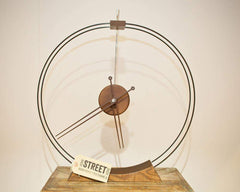 Ash and fibre glass free standing Aire clock-NOM-Under 30KGS