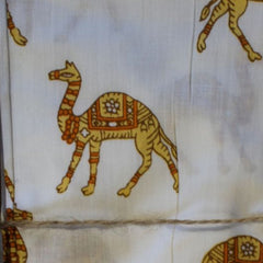 Napkin Set of 6 Camel closed up view 