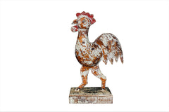 Animal Deco Orange Chicken With White Patina at HomeStreetHome.ie