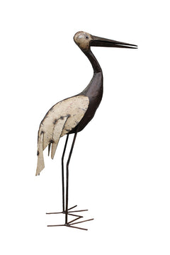 Recycled Metal Stork - HomeStreetHome.ie