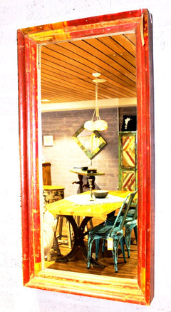 Bamboo Frame Red Mirror | Mirrors, Wall Art & Deco| Home Street Home - HomeStreetHome.ie