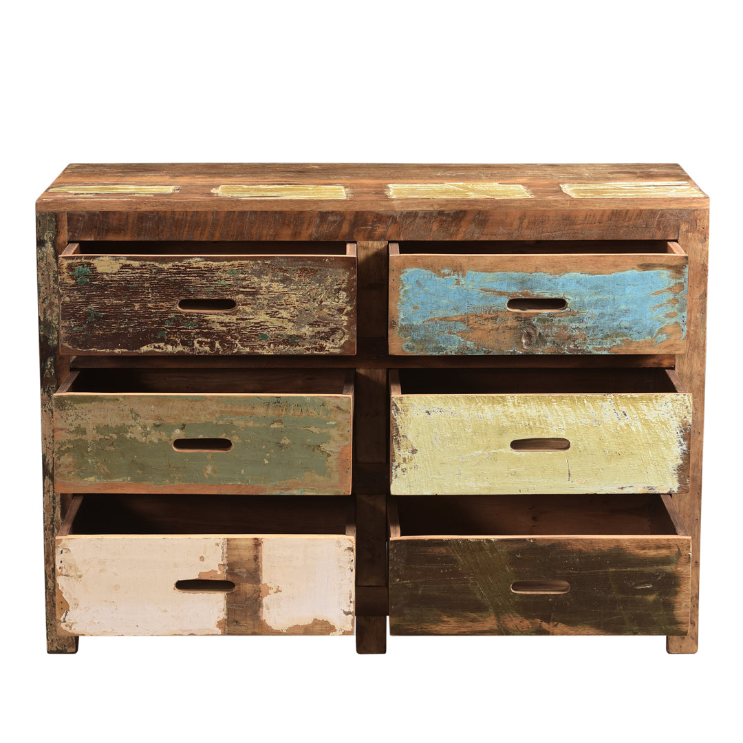 Sherpa Chest 6 Drawers open 