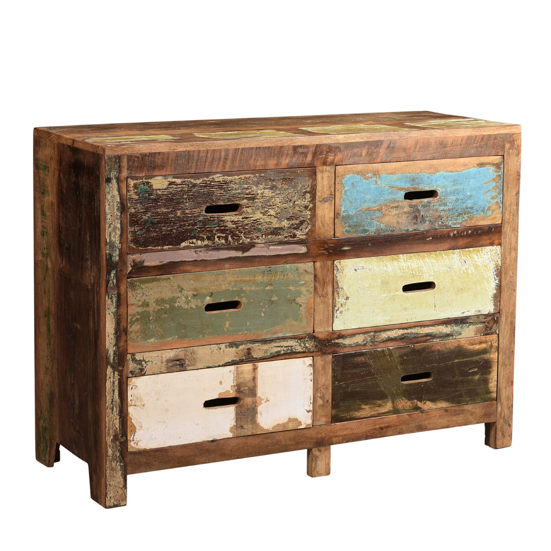 Sherpa Chest 6 Drawers Side 
