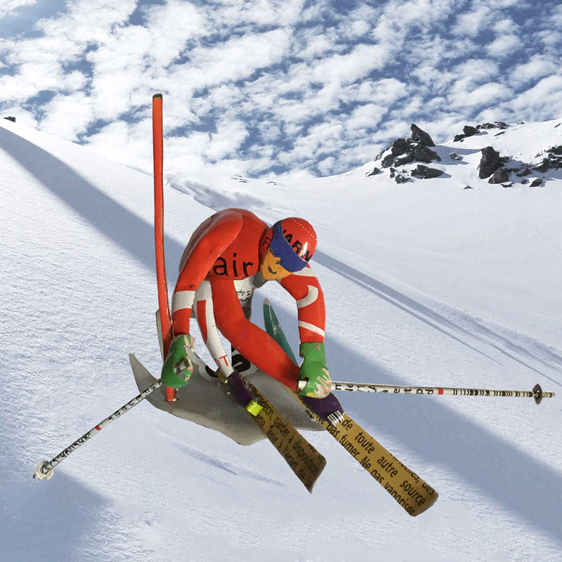 Skier & Snowboarder Magnet