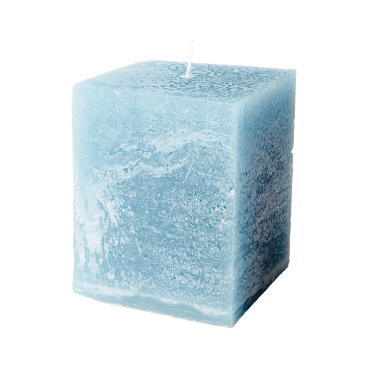 Blue Square Candle 
