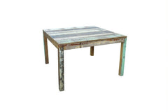 Square Sand Reclaimed Wood Dining Table - HomeStreetHome.ie
