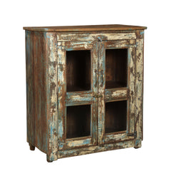 Stone Glass Cabinet Side View 