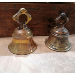 Vintage Indian Brass Bell two medium bells