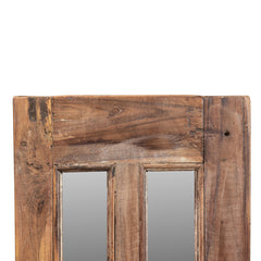 Reclaimed Window Mirror With Natural Wooden Patina