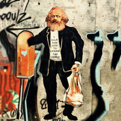 Small Canvas Street Art Prints Karl Marx I told you how to change the world