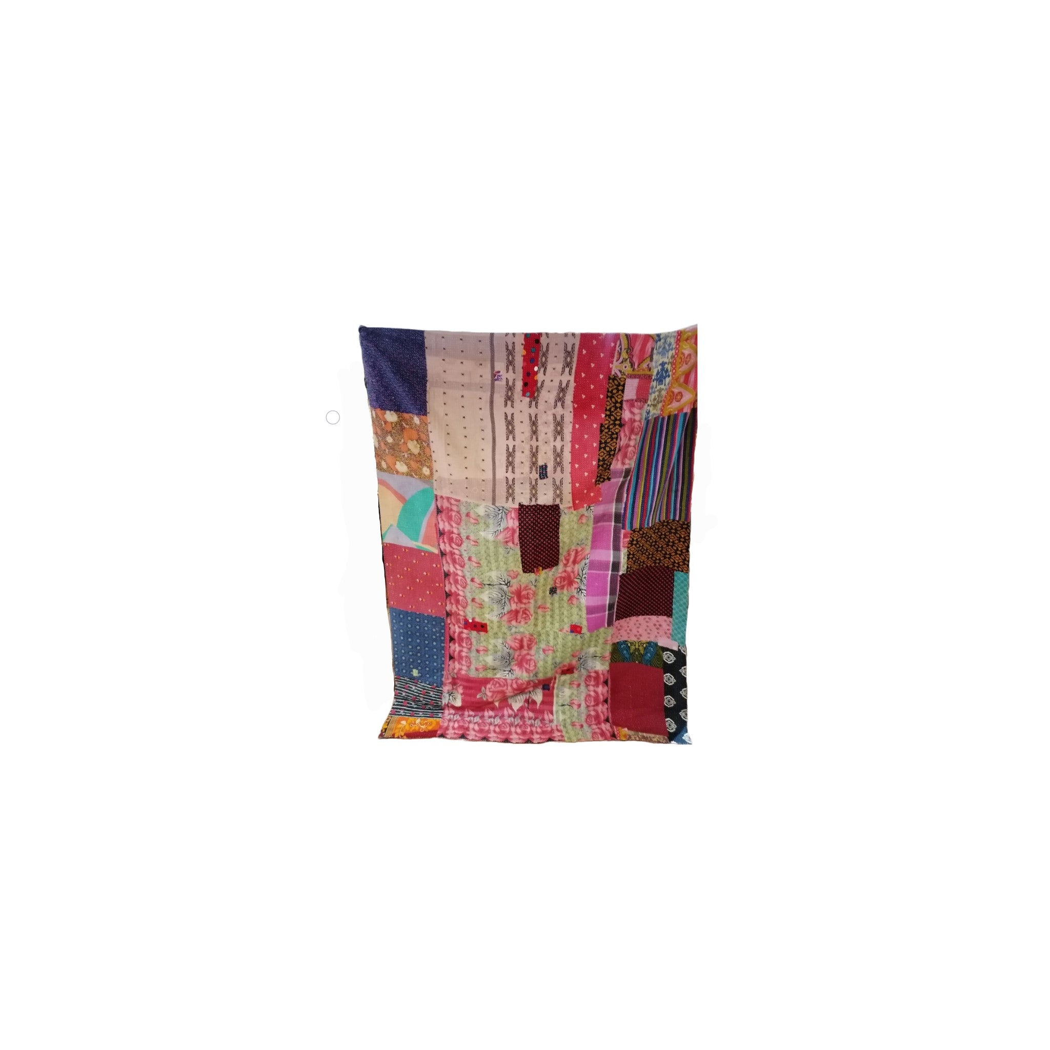  Kantha Throw mixed colours patches