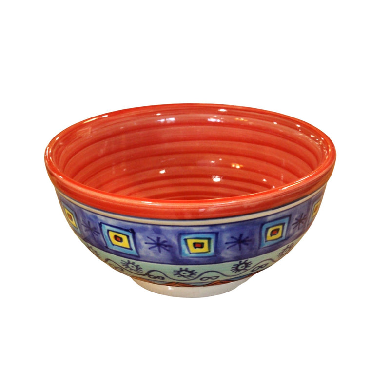 Front View of Colourful Handmade Bowl 